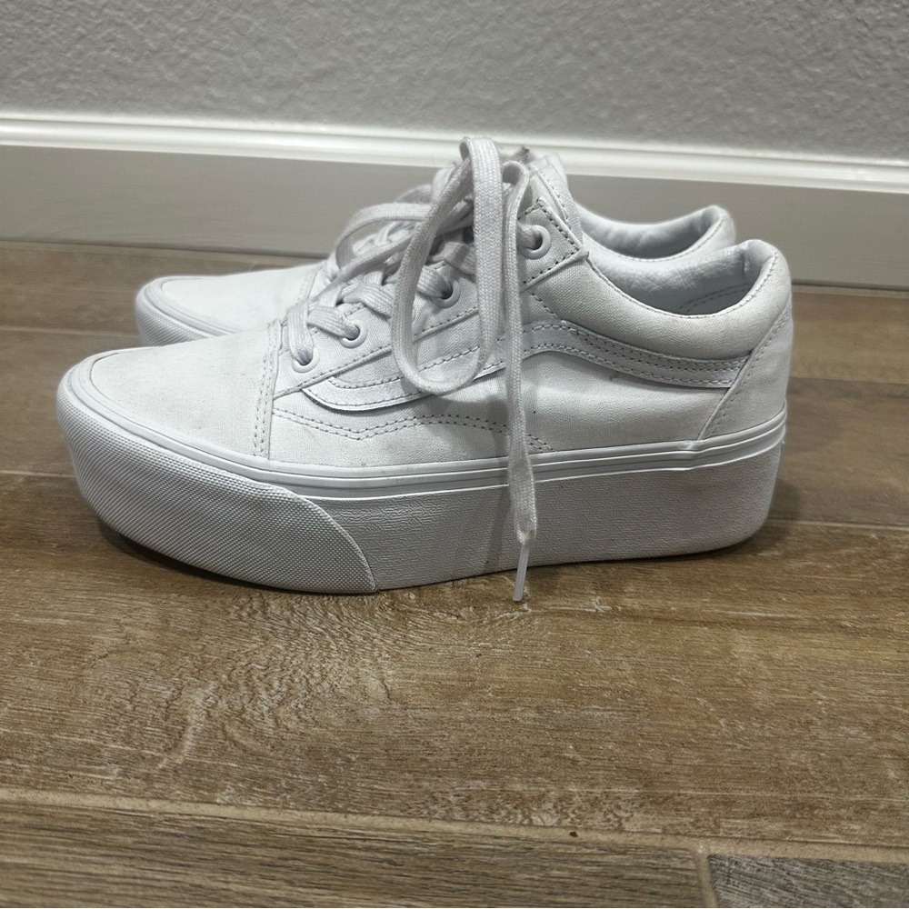 Vans Stackform White Platform Sneakers